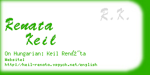 renata keil business card
